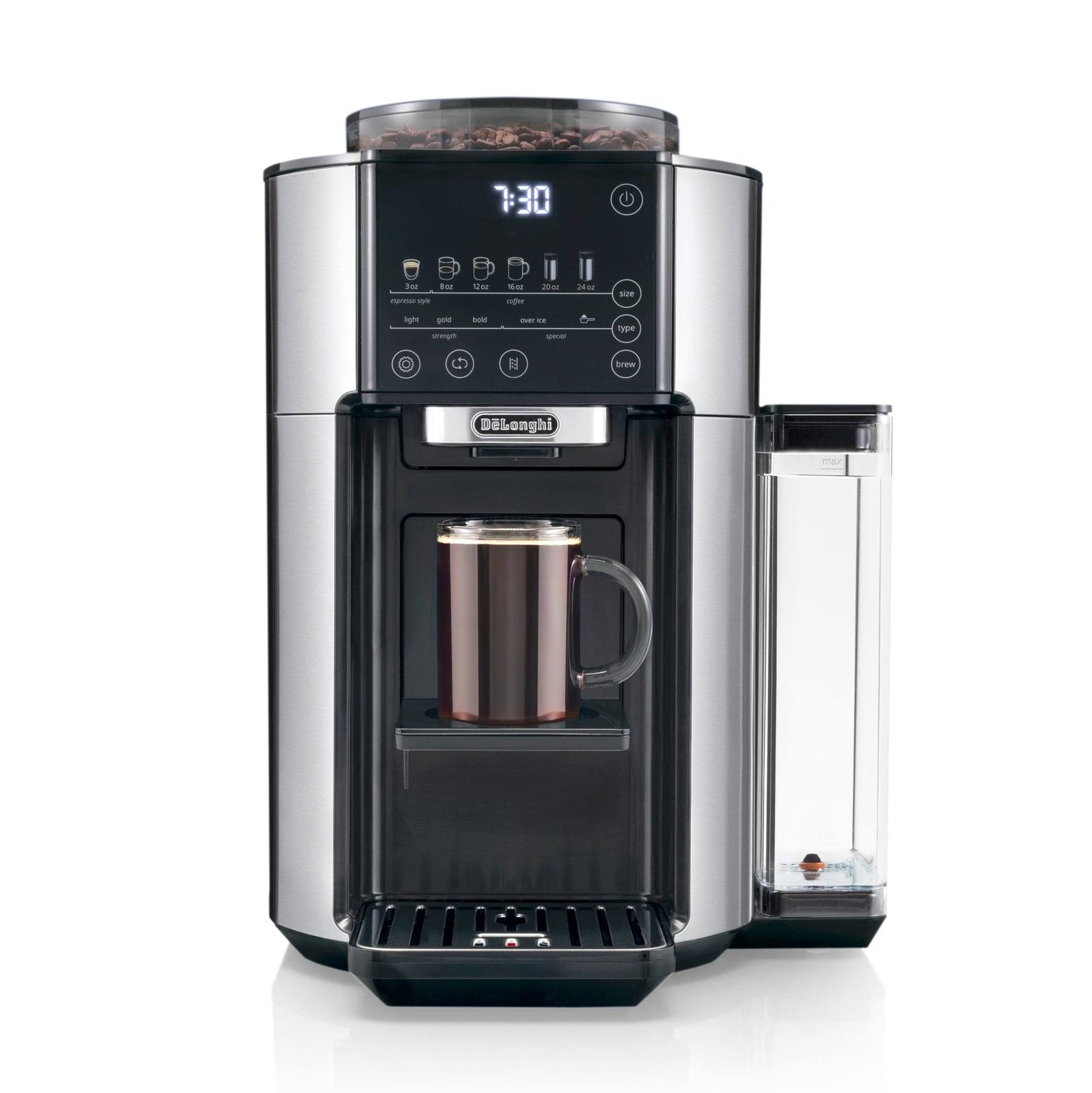 Authentic De’Longhi TrueBrew Drip Coffee Maker – Stainless/Black
