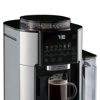 Authentic De’Longhi TrueBrew Drip Coffee Maker – Stainless/Black