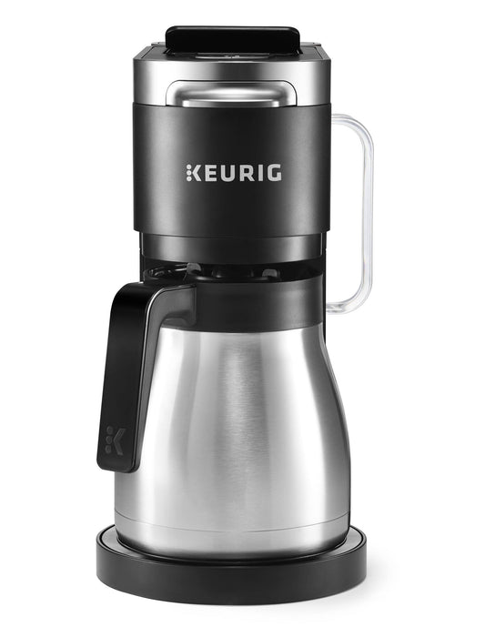 Authentic Keurig – K-Duo Plus 12-Cup Coffee Maker and Single Serve K-Cup Brewer – Black